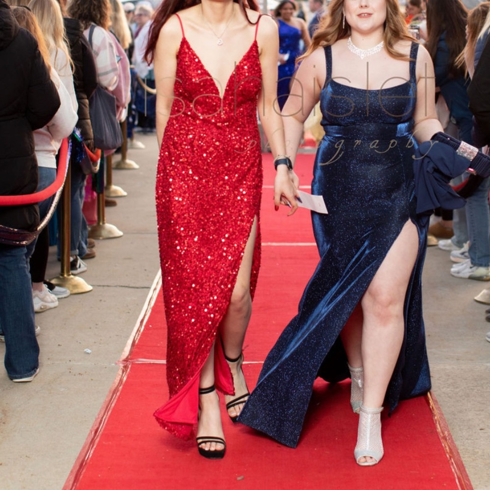 Red Sequin Gown
